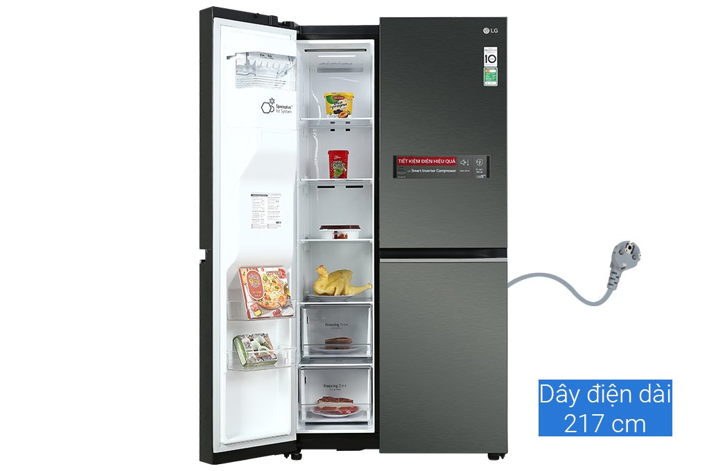 Tủ lạnh SBS LG Inverter 635L GR-D257MC
