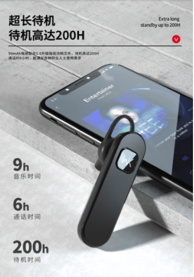 Tai nghe bluetooth WK P18 ( một tai nghe)