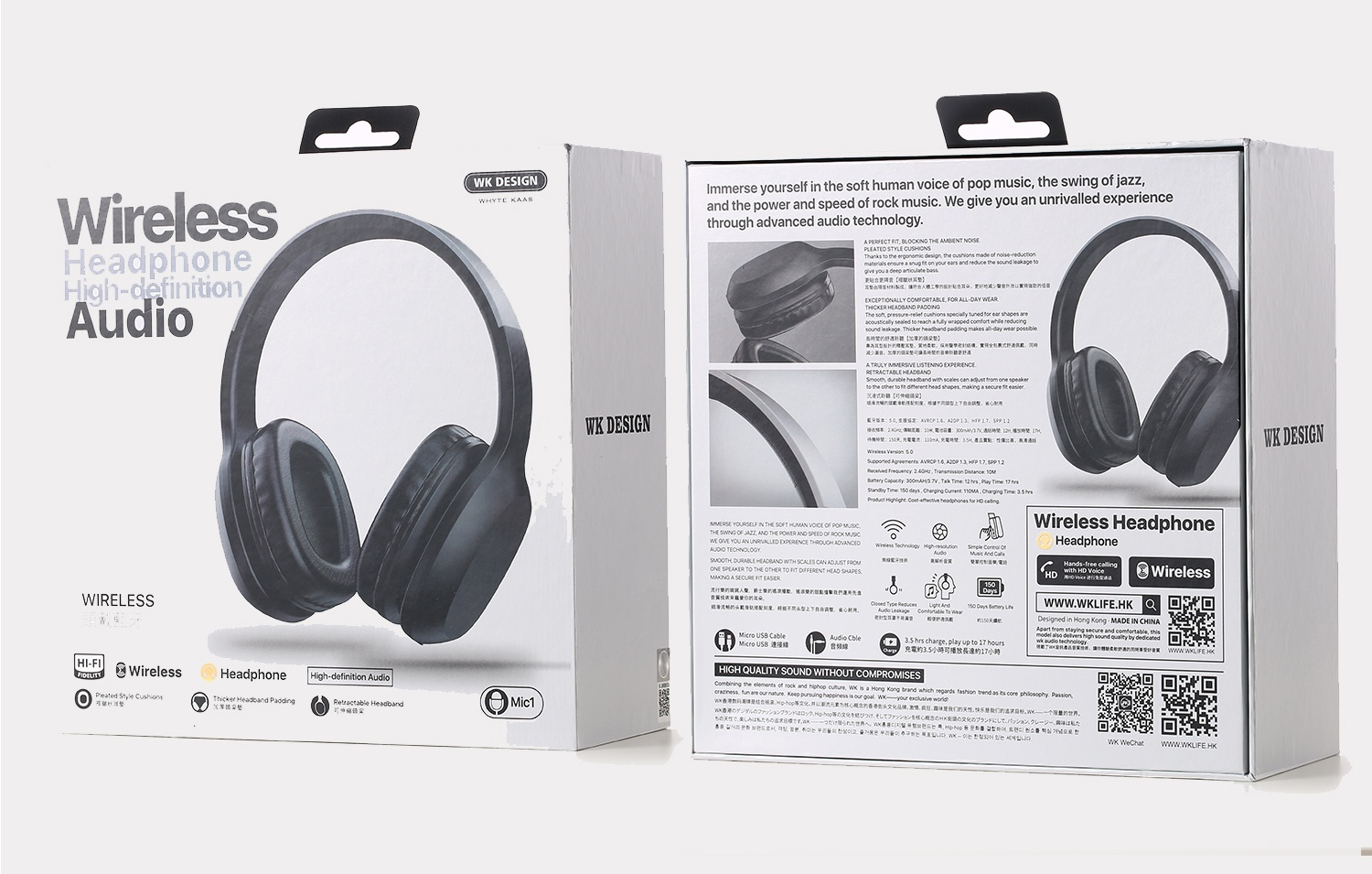 Tai nghe chụp đầu Bluetooth WK M2