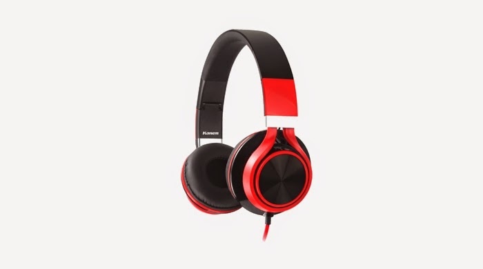 Tai nghe chụp đầu có Mic Kanen IP-2050 Màu đỏ đen