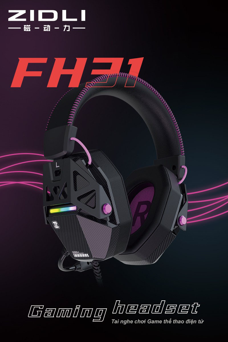 Tai nghe Gaming Zidli FH31 Tàu NGẦM BOREI (7.1, USB, RGB)