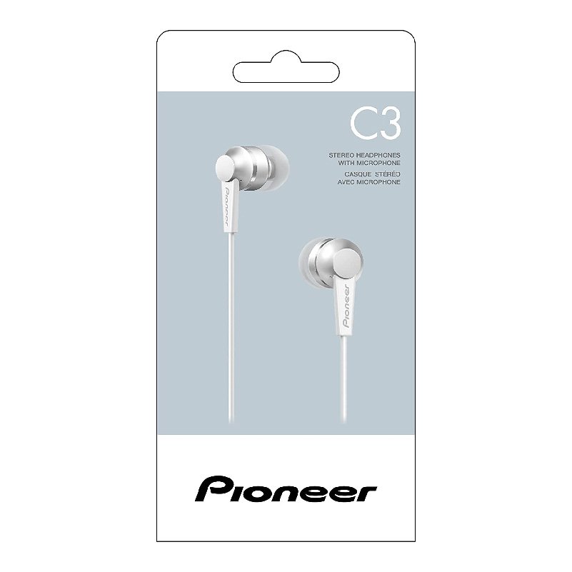 Tai nghe nhét tai có mic Pioneer SE-C3T(W)CU Trắng