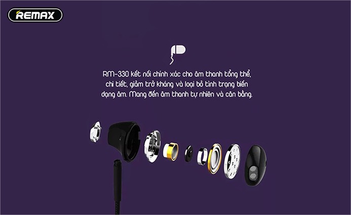 Tai nghe nhét tai Remax Bracelet Earphone RM-330