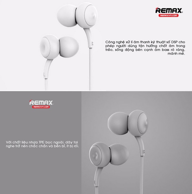 Tai nghe nhét tai Remax Earphone RM-510