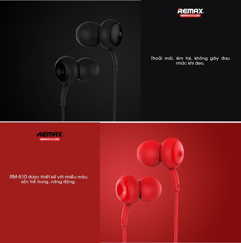 Tai nghe nhét tai Remax Earphone RM-510