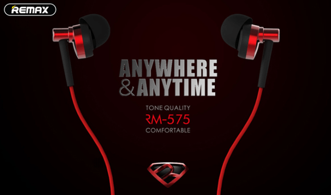 Tai nghe nhét tai Remax Earphone RM-575 Pro