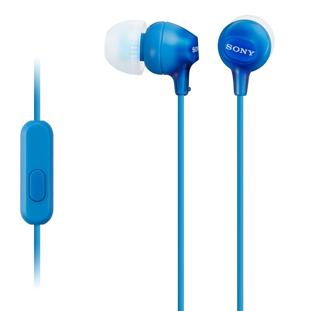Tai nghe nhét tai Sony MDR-EX15APLIZE màu xanh dương (Có Micro)