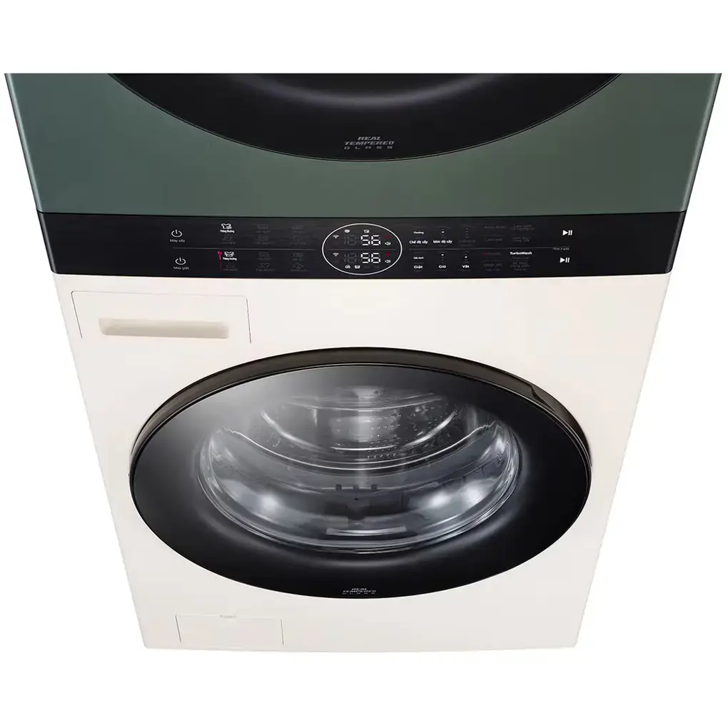 Tháp máy giặt cao cấp LG WashTower Giặt 14Kg + Sấy 10Kg WT1410NHEG