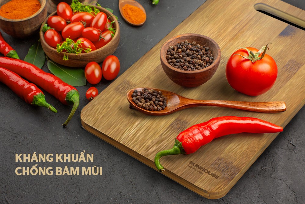Thớt tre tự nhiên Sunhouse KS-CH3020B