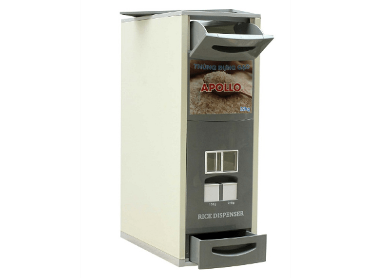 Thùng đựng gạo thông minh Apollo 22kg NV-22