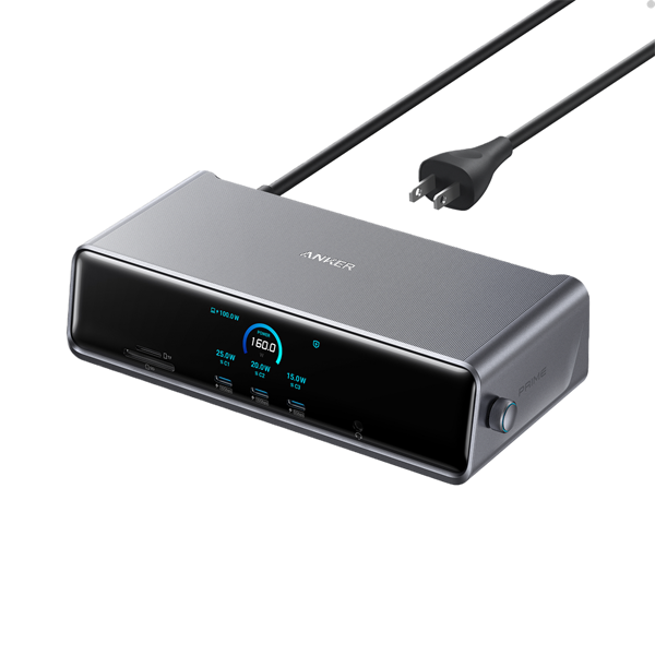 Trạm sạc Anker Prime (14-in-1, Triple Display, DisplayLink) Xám (Gray) B2C_A83B3