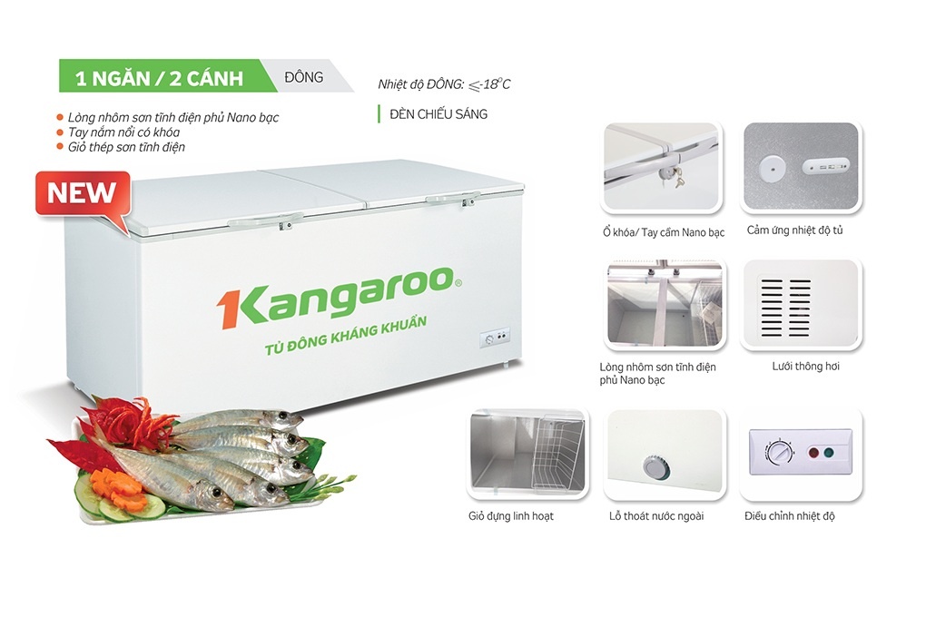 Tủ đông Kangaroo 809L KG809C1