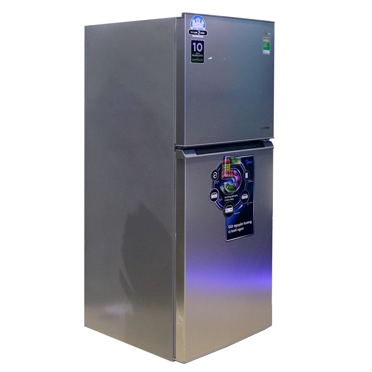 Tủ lạnh 2 cánh Midea MRD-294FWEIS 239 lít