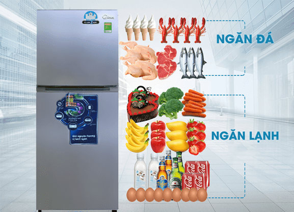 Tủ lạnh 2 cánh Midea MRD-294FWES 239 lít