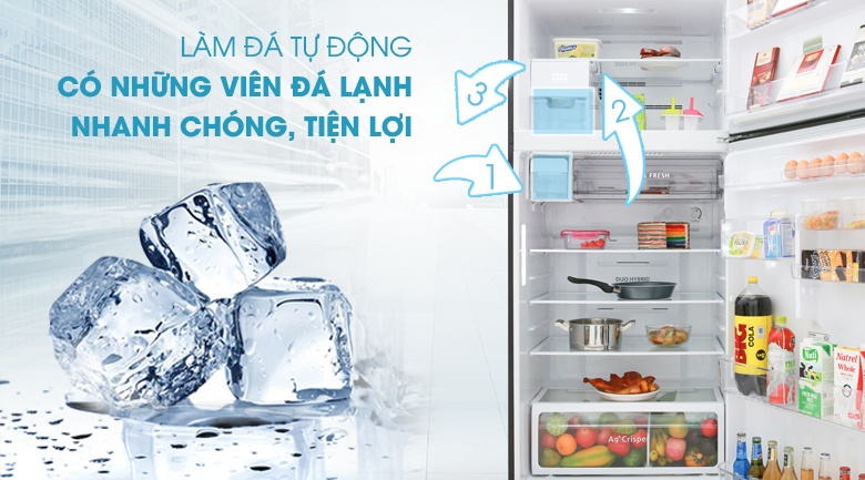 Tủ lạnh 2 cánh Toshiba GR-AG66VA(GG) 608L,Inverter