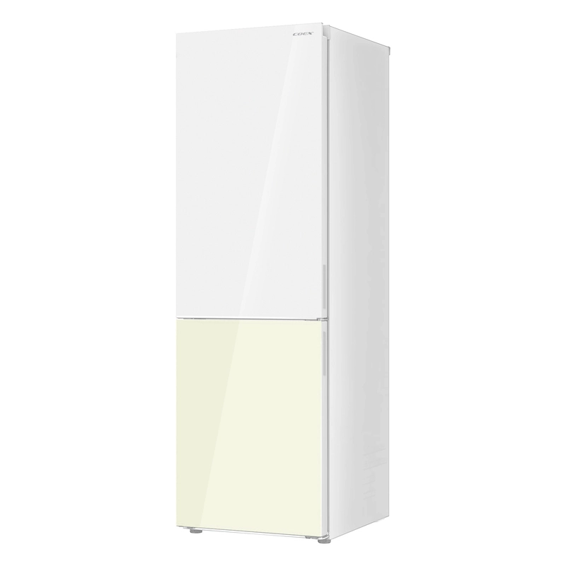 Tủ lạnh 2 cửa Bespoke Inverter 322 Lít COEX RT-4011GWY-BS (Mặt gương trắng, vàng)