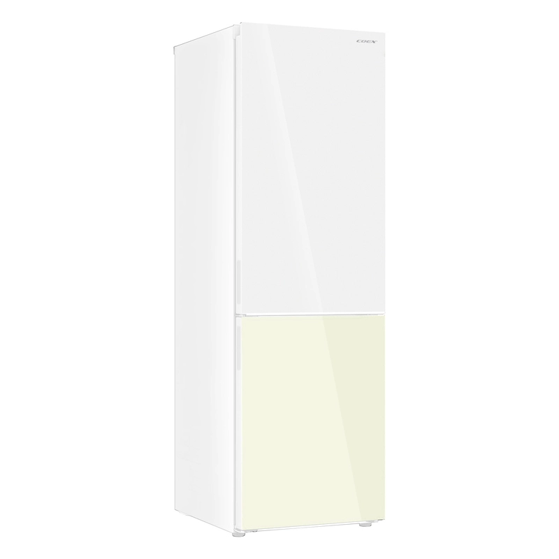 Tủ lạnh 2 cửa Bespoke Inverter 322 Lít COEX RT-4011GWY-BS (Mặt gương trắng, vàng)