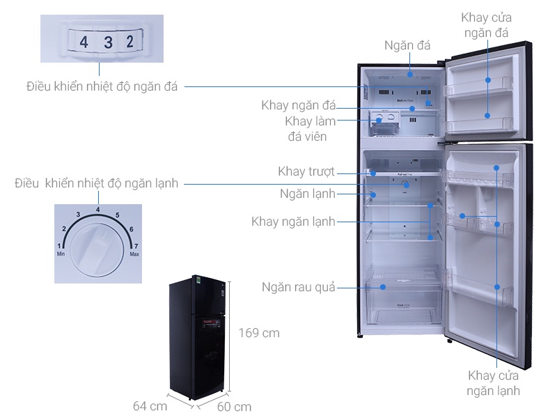 Tủ lạnh LG GN-L315PN - 315 Lít Linear Inverter