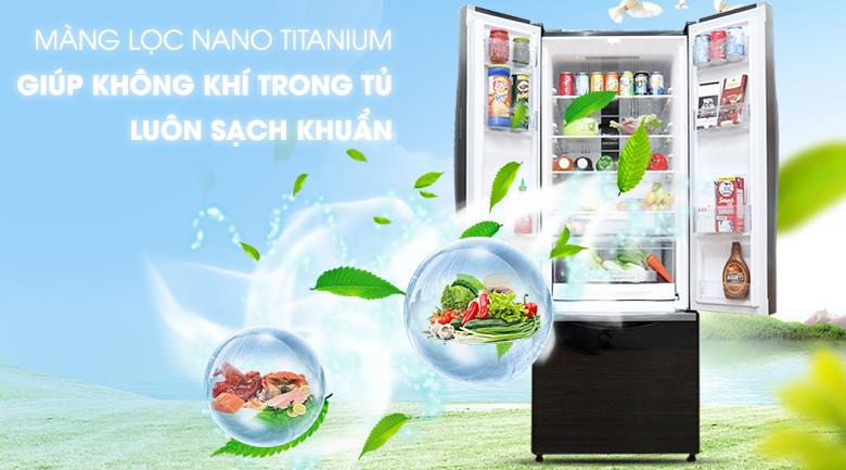 Tủ lạnh 3 cánh 405 Lít Hitachi R-FWB475PGV2 (GBK) - Đen