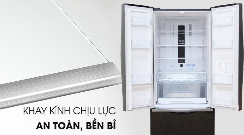 Tủ lạnh 3 cánh 405 Lít Hitachi R-FWB475PGV2 (GBW) - Nâu