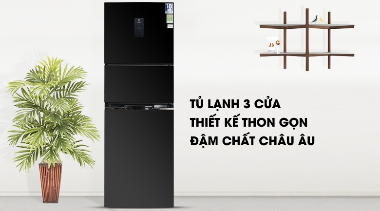 Tủ lạnh 3 cánh Electrolux EME3500BG - 350L Inverter