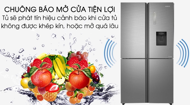 Tủ lạnh 4 cửa 511L AQUA AQR-IGW525EM(GD) Inverter
