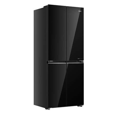 Tủ lạnh 4 cửa mặt gương đen Aqua Inverter 460 Lít Multi Door AQR-M505XA(GB)