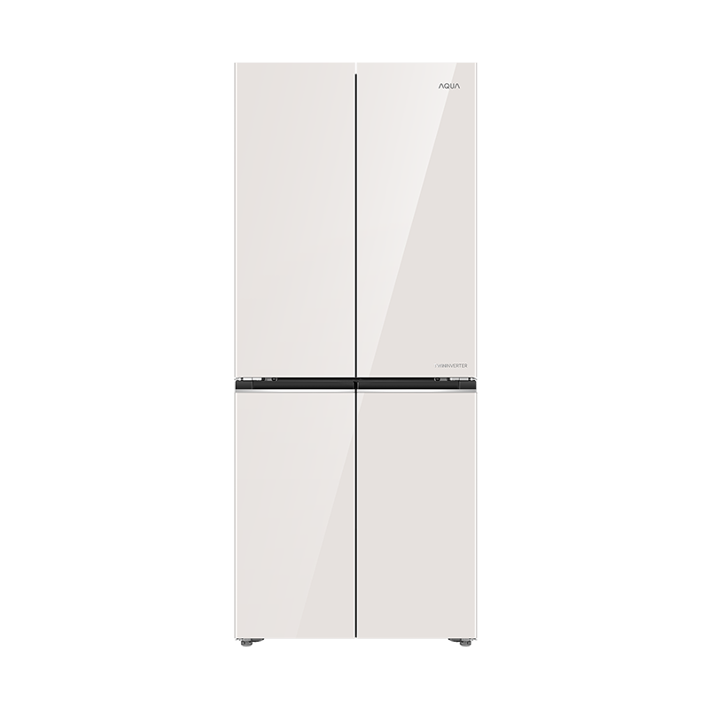 Tủ lạnh 4 cửa mặt gương trắng Aqua Inverter 460 Lít Multi Door AQR-MA505XA(GC)U1