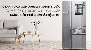 Tủ lạnh 5 cánh SBS Sharp SJ-F5X76VM-SL 768 Lít, J-Tech Inverter