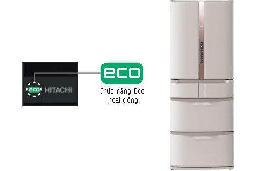 Tủ lạnh 6 cánh Hitachi R-SF57CMS - 565 lít Inverter