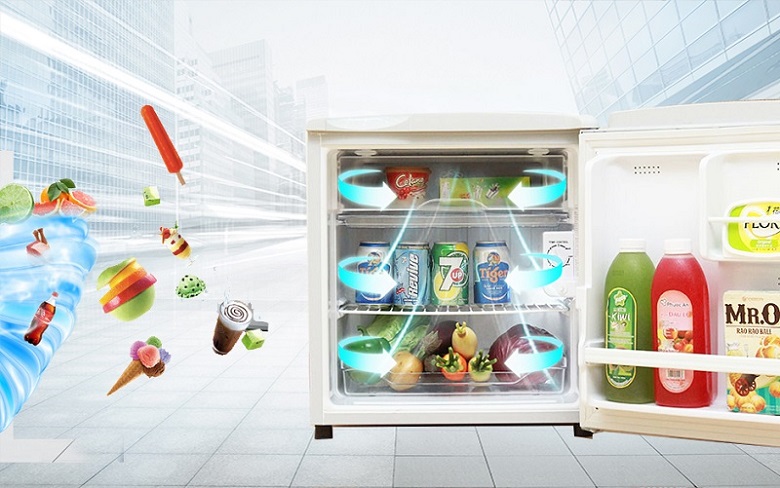 Tủ lạnh AQua AQR-55ER/SS- 50 Lít