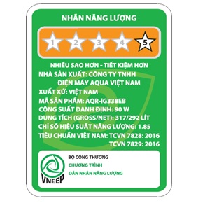 Tủ lạnh Aqua AQR-IG338EB(GB) - 292L Inverter