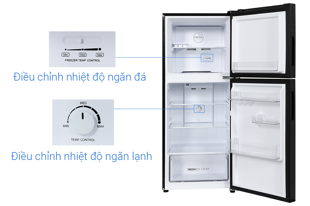 Tủ lạnh Aqua Inverter 189L AQR-T220FA(FB)