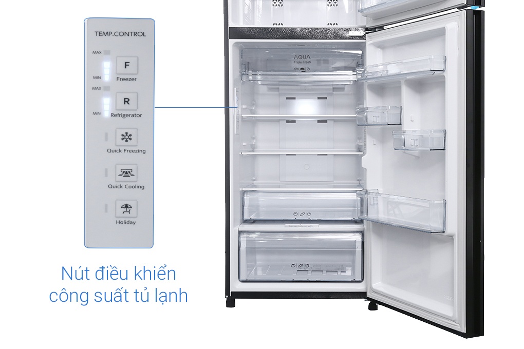 Tủ lạnh Aqua Inverter 318L AQR-IG356DN(GBN)