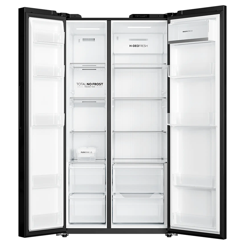 Tủ lạnh Aqua Inverter 646 Lít Side By Side AQR-S682XA(GB) (Mặt Gương Đen)