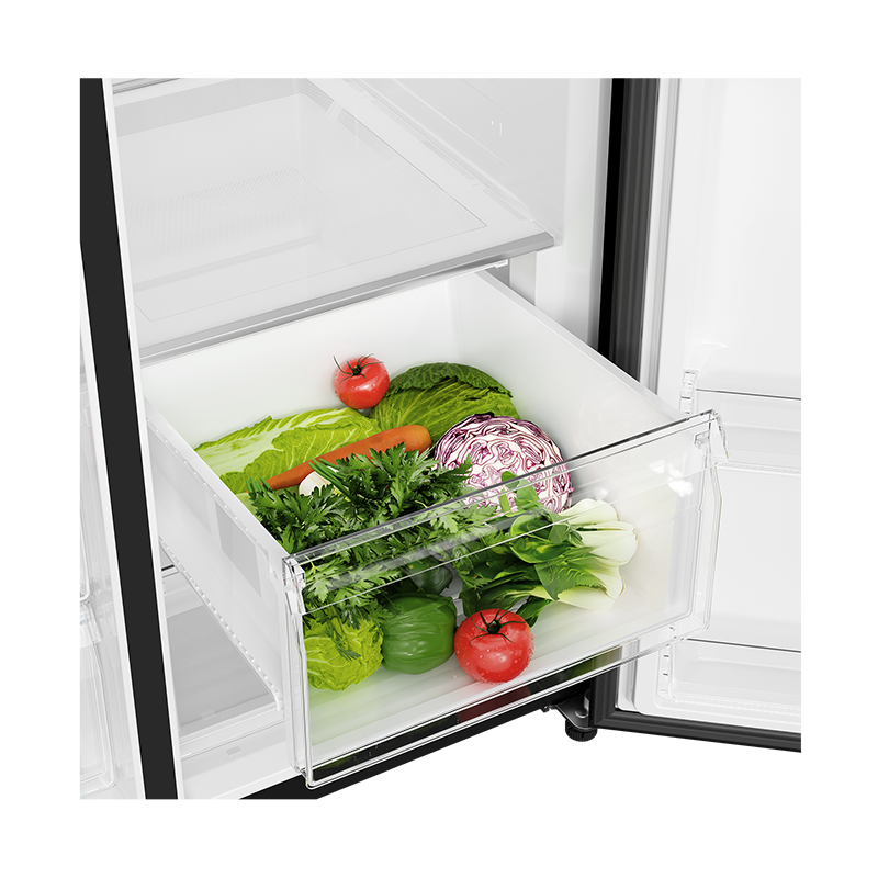 Tủ lạnh Aqua Inverter 646 Lít Side By Side AQR-S682XA(GB) (Mặt Gương Đen)