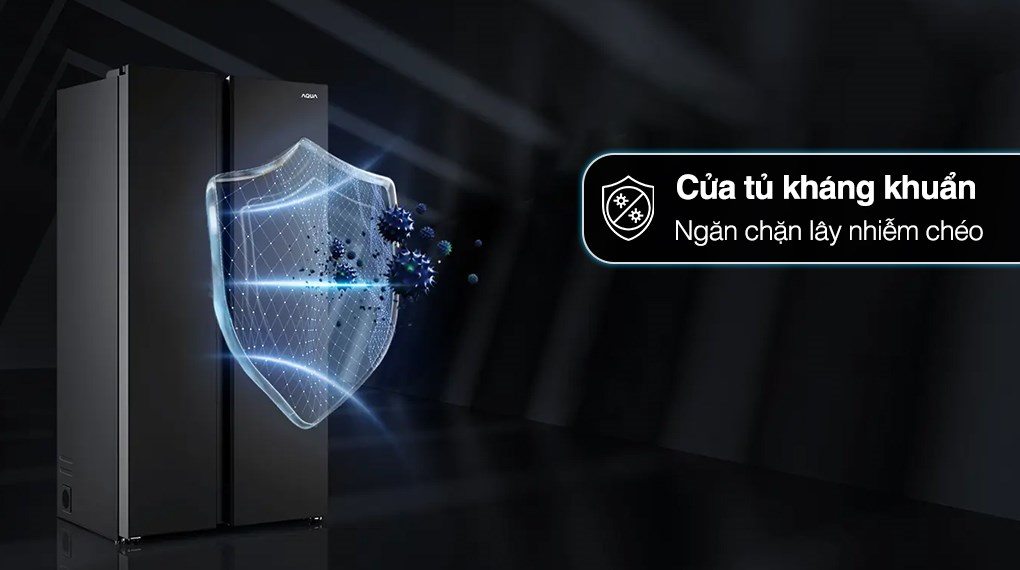 Tủ lạnh Aqua Inverter 646 lít Side By Side AQR-S682XA(SLB)