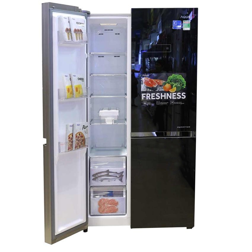 Tủ lạnh AQUA SBS AQR-IG585AS/GB Inverter 565L