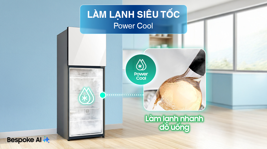 Tủ lạnh Bespoke Samsung Inverter 305 Lít RT31CB56248ASV