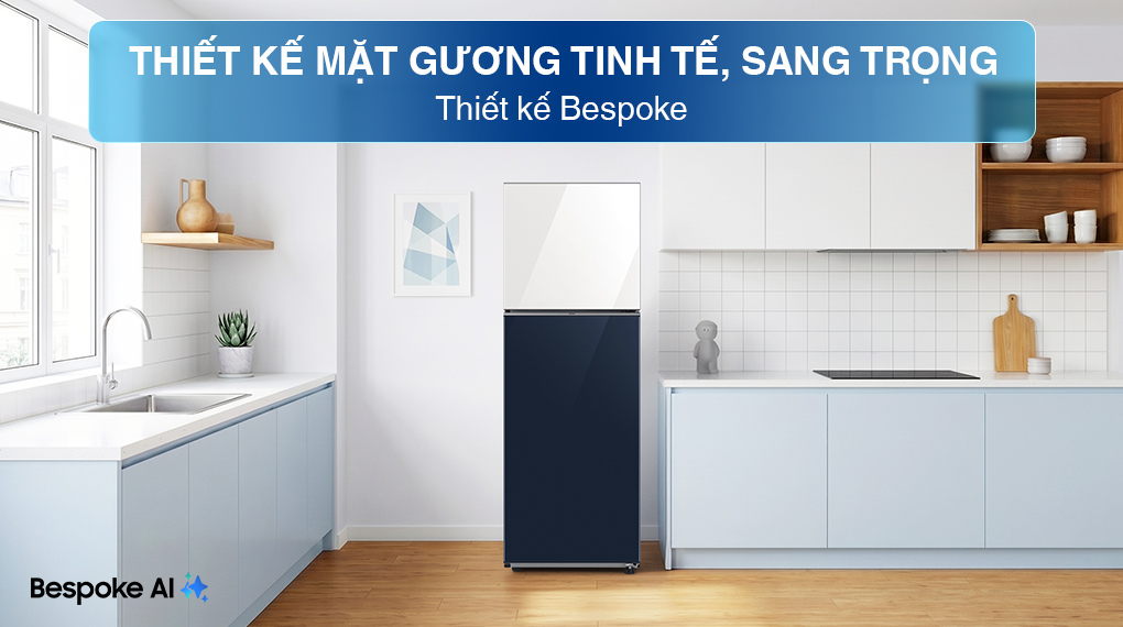 Tủ lạnh Bespoke Samsung Inverter 305 Lít RT31CB56248ASV