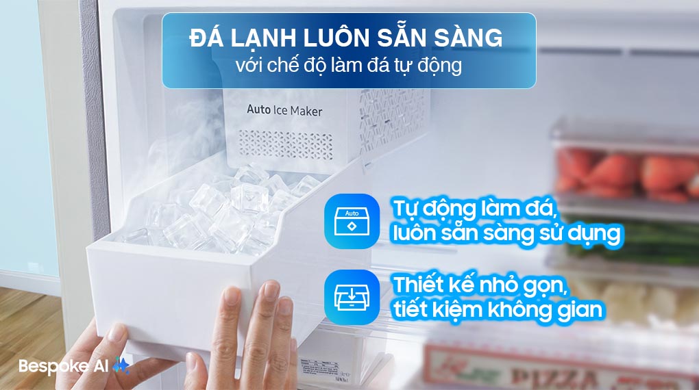 Tủ lạnh Bespoke Samsung Inverter 406 Lít RT42CB6784C3SV