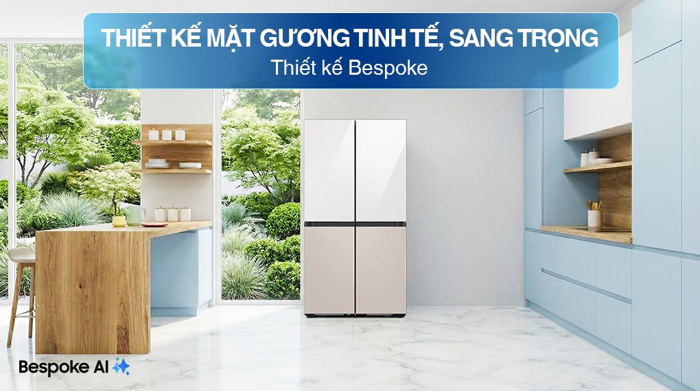 Tủ lạnh Bespoke Samsung Inverter 648 Lít RF59CB66F8S/SV