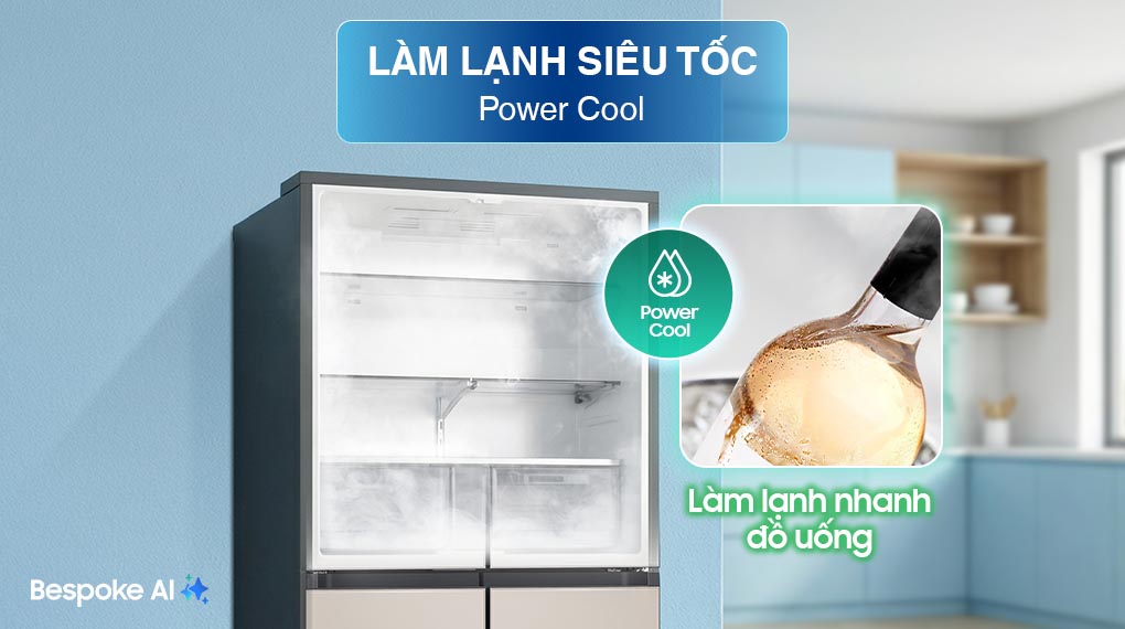 Tủ lạnh Bespoke Samsung Inverter 648 Lít RF59CB66F8S/SV