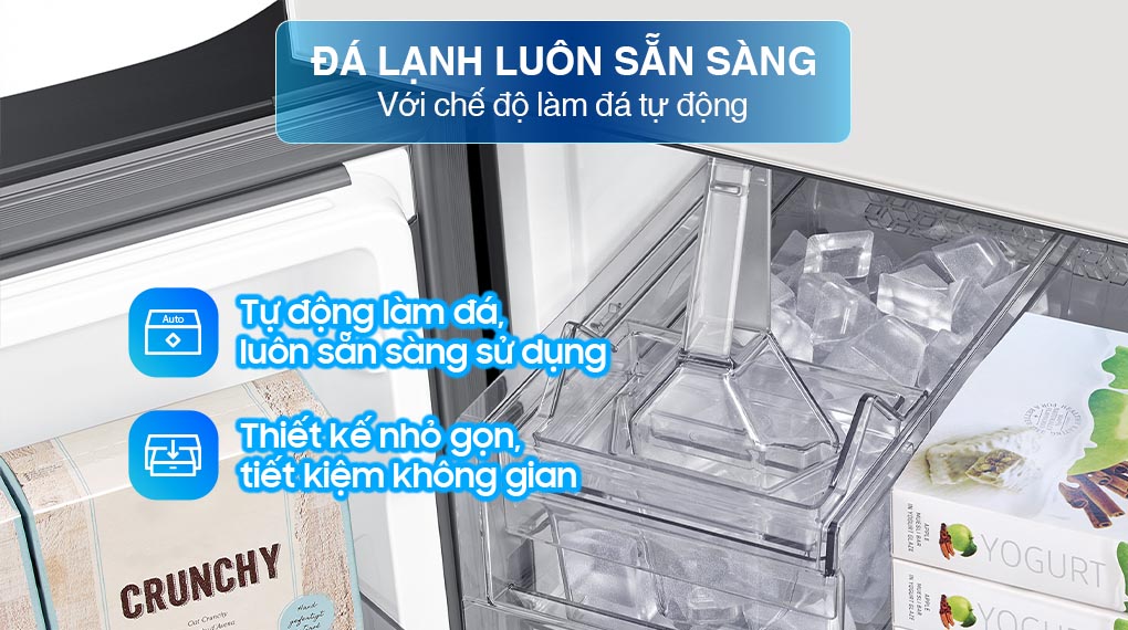 Tủ lạnh Bespoke Samsung Inverter 648 Lít RF59CB66F8S/SV