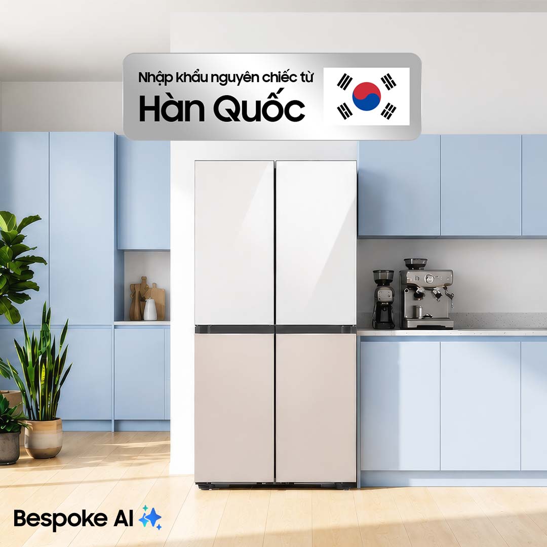 Tủ lạnh Bespoke Samsung Inverter 648 Lít RF59CB66F8S/SV