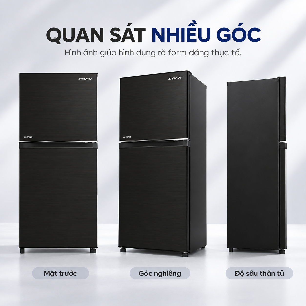 Tủ lạnh Coex 2 cửa Inverter 185 lít RT-4002BS