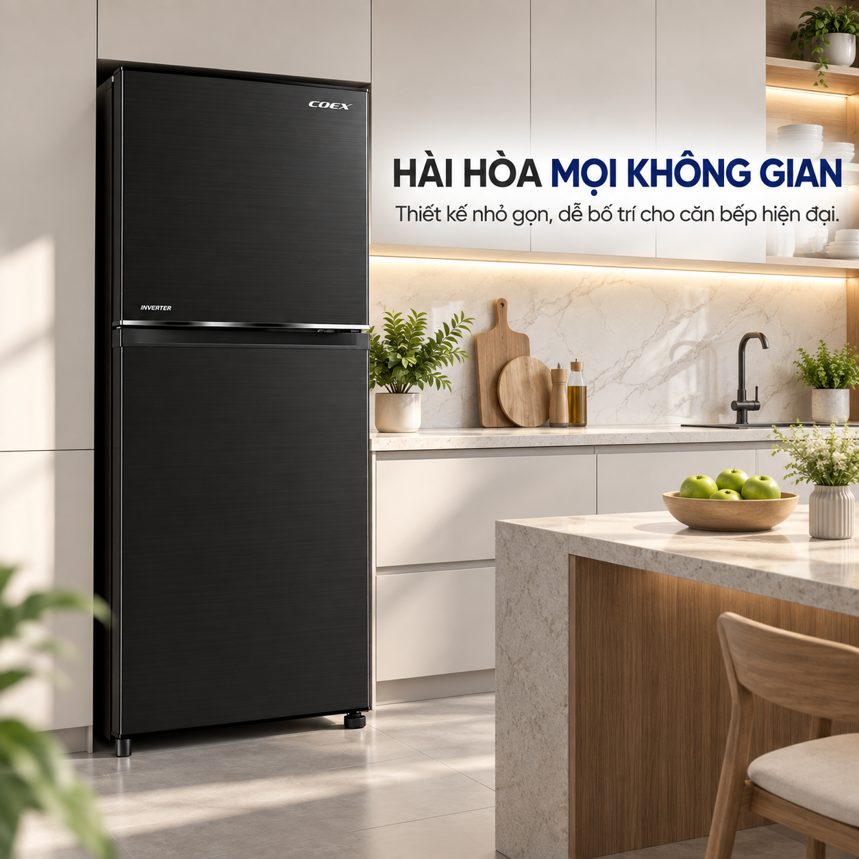 Tủ lạnh Coex 2 cửa Inverter 185 lít RT-4002BS