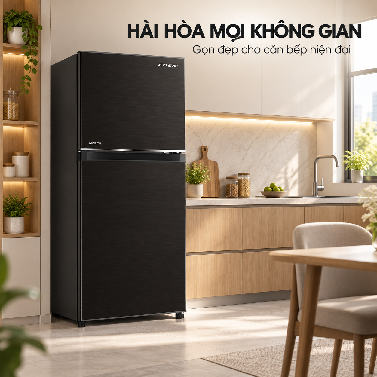 Tủ lạnh Coex 2 cửa Inverter 196 lít RT-4003BS
