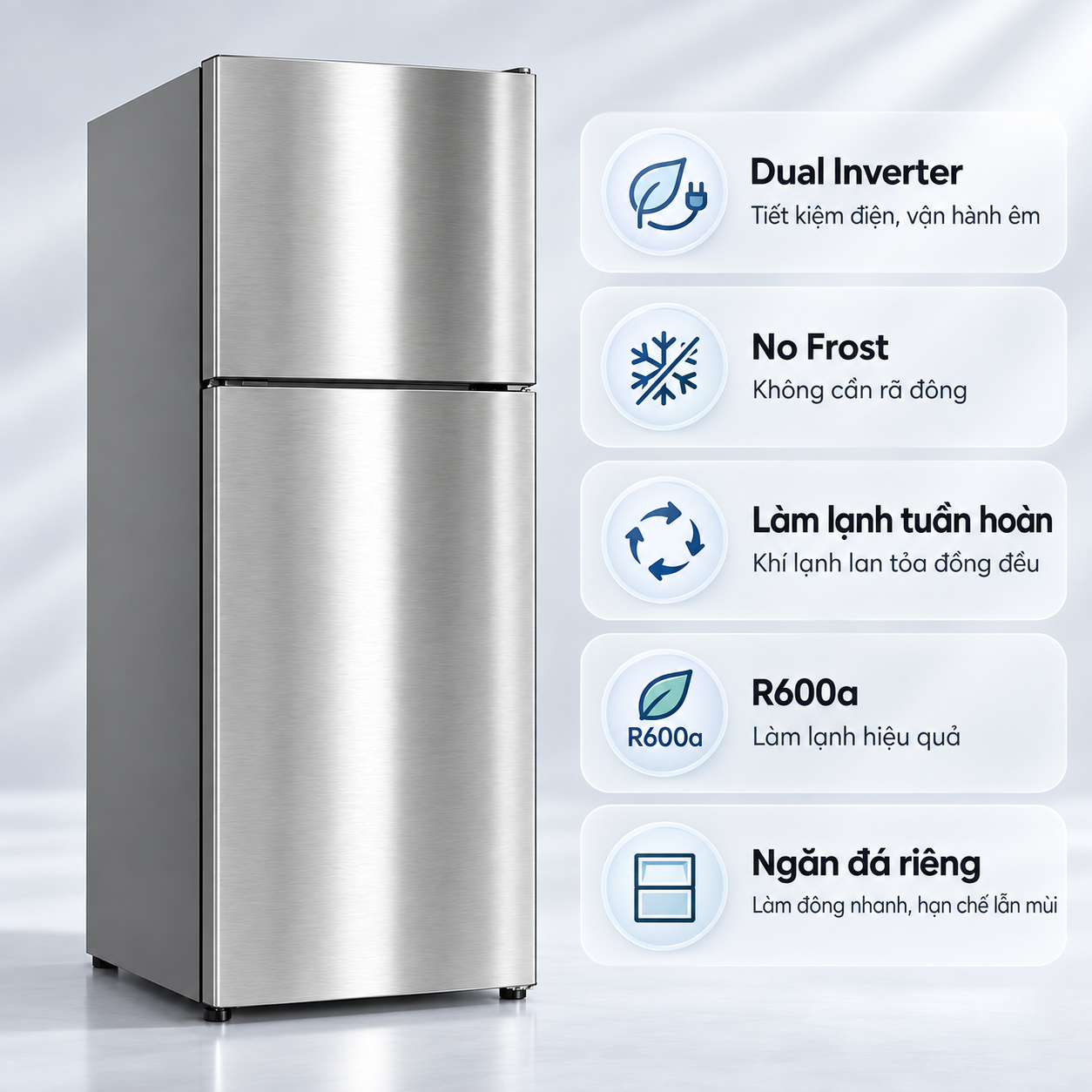 Tủ lạnh Coex 2 cửa Inverter 300 lít RT-4013ISG