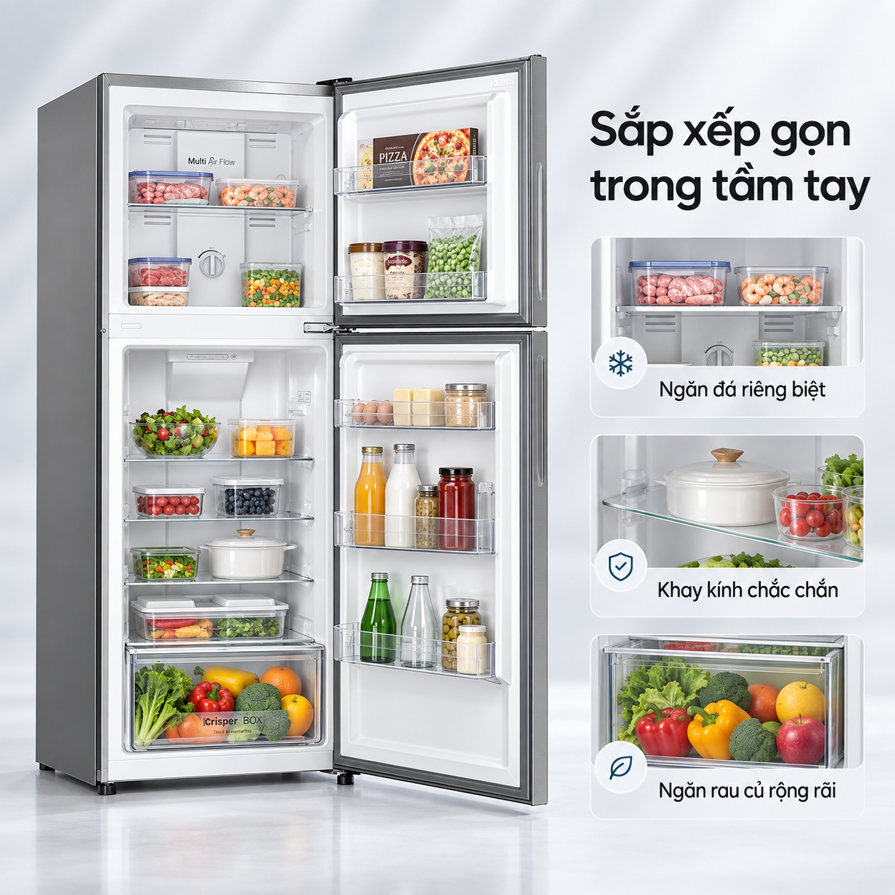Tủ lạnh Coex 2 cửa Inverter 300 lít RT-4013ISG